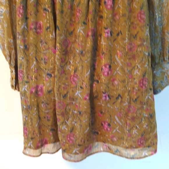 House of Harlow 1960 Olive Green Metallic Mini Dress - Picture 11 of 16